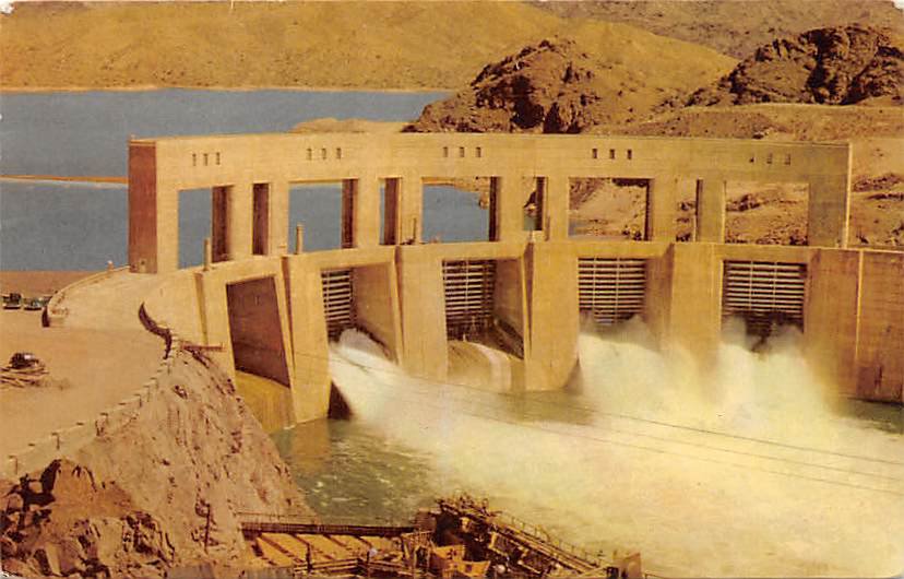 Parker Dam, Colorado River Postcard (B519)