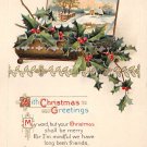 With Christmas Greetings, Holly - Embossed (B536-537)