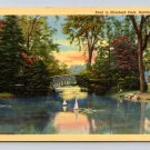 1941 Hartford Connecticut Elizabeth Park Pond Postcard (eH61)