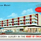 Chicago Illinois Avenue Motel Postcard (eH71)