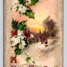 John Winsch Signed A Merry Christmas Embossed Postcard (eH83)