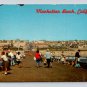 Manhattan Beach California Boardwalk Old Fishing Pier Postcard (eH92)