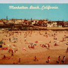 Manhattan Beach California View of Beach & Homes Postcard (eH94)