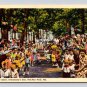 Pen-Mar Park Maryland Baby Show Linen Postcard (eH124)
