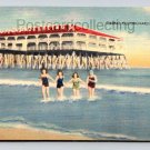 Old Orchard Beach Maine Casino With Bathers Enjoying The Beach Postcard (eH290)