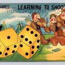War Games, Learning To Shoot - Humor, Comic Postcard (eH310)