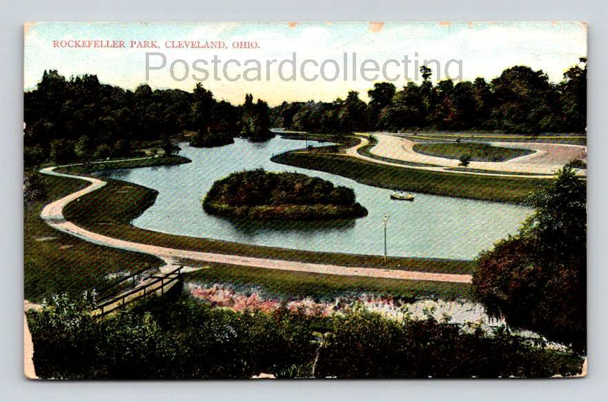 Cleveland Ohio Rockefeller Park Postcard (eH320)