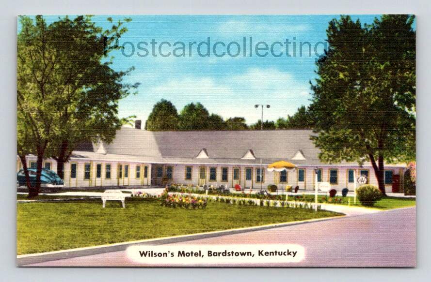 Bardstown Kentucky Wilson's Motel Postcard (eH360)