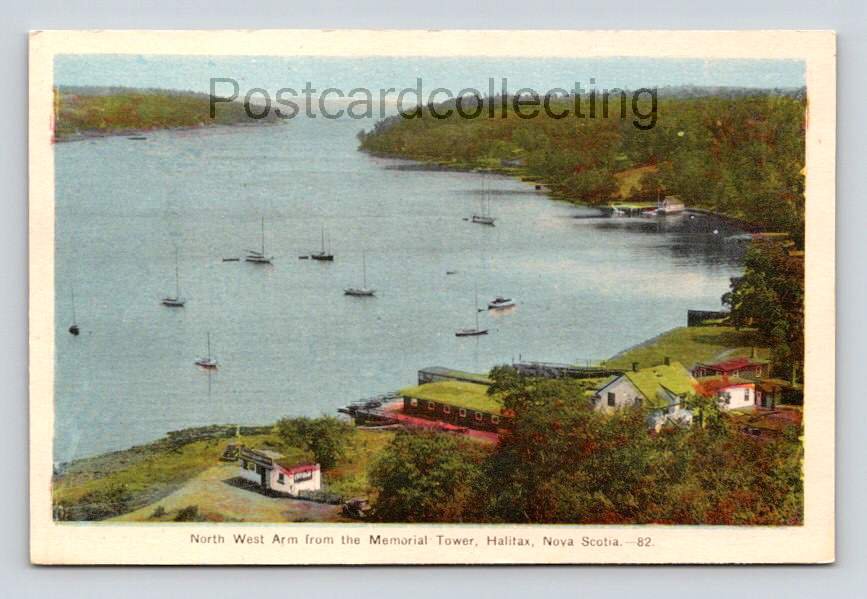 Halifax Canada Memorial Tower View Postcard (eH413)