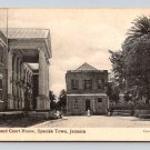 Spanish Town Jamaica The Square & Court House Postcard (eH437)