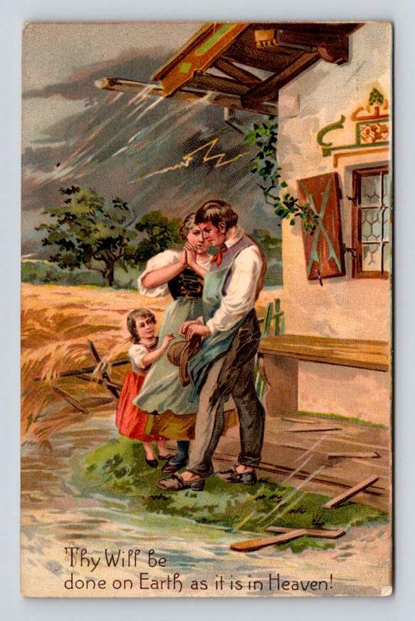 Thy Will be done on Earth as it is in Heaven Postcard (eH441)
