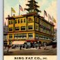 Los Angeles California Sing Fat Co. Oriental Bazaar Postcard 1913  (eH451)