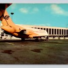 Vintage Portland Maine International Jetport, Yellowbird DC-9 Postcard (eH477)
