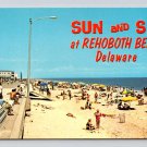Delaware Beautiful Beach Sun & See Vintage Postcard (eH493)