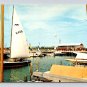 Dewey Beach Delaware Sailboats, Dock Vintage Postcard (eH497)