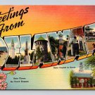 Large Letter Delaware Greetings From Postcard (eH511)