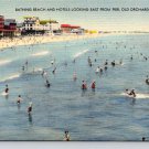 Old Orchard Beach Maine Bathing Beach & Hotels Postcard (eH531)