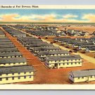 Fort Devens Massachusetts Barracks Air View Postcard (eH533)