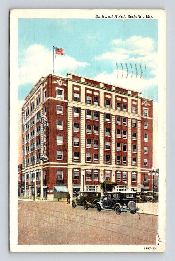 Sedalia Missouri Bothwell Hotel Vintage 1939 Postcard  (eH635)