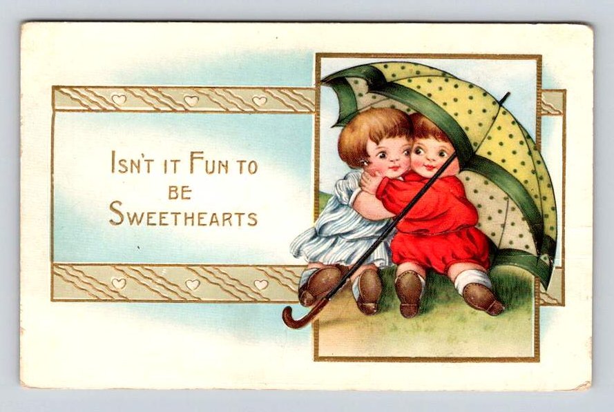 Isn't It Fun To Be Sweethearts -Whitney Embossed (B554)