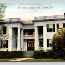 Macon Georgia Home of Judge Speer Postcard  (eH673)