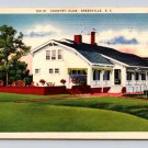 Greenville Country Club South Carolina  Vintage Linen 1946 Postcard  (eH709)