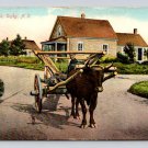 Digby Oxmobile Nova Scotia Canada Vintage 1910 Private Postcard  (eH715)