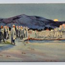 Taos Indian Boys Singing to their Sweethearts, Mural in New Mexico Postcard  (eH721)