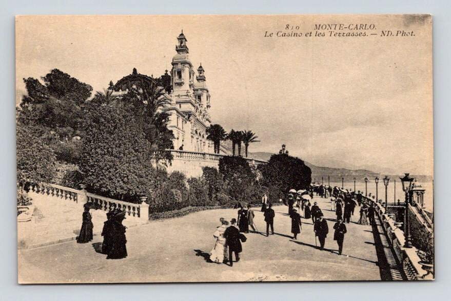 Monte Carlo Le Casino et Les Terrasses Postcard  (eH729)