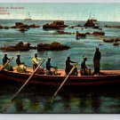 Jaffa Israel Barque Boat Baterliers, Rowers Postcard  (eH733)