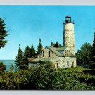 Rock Harbor LightHouse Isle Royale National Park Michiigan 1971 Postcard  (eH773)
