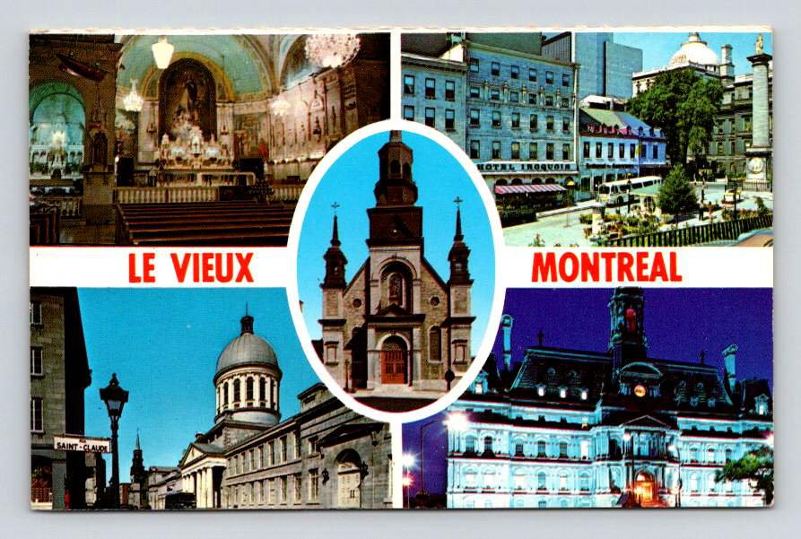 Le View Montreal Canada Banner Postcard (eH775)
