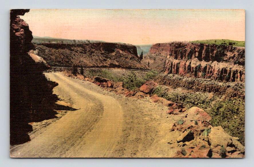 Santa Fe and Taos New Mexico, Rio Grande Canyon - Albertype Postcard  (eH815)