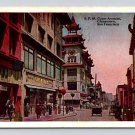 Chinatown San Francisco California Grant Avenue 1929 Pacific Novelty Postcard (eH837)