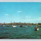 Boston Massachusetts Skyline From Charles River 1965 Postcard (eH875)