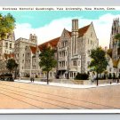 New Haven Connecticut  Yale University Harkness Memorial Quadrangle Postcard (eH883)