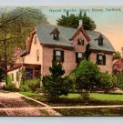 Harriet Beecher Stowe House Hartford Connecticut 1908 Postcard (eH895)