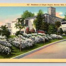 Beverly Hills California Residence of Ginger Rogers Postcard (eH911)