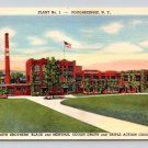 Poughkeepsie New York Smith Brother's  Cough Drops Linen Postcard (eH969)