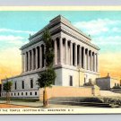 Washington DC House of the Temple Postcard (eH999)