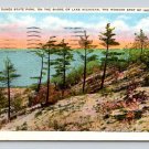Lake Michigan, Indiana Dunes Park 1948 Postcard (eH1001)
