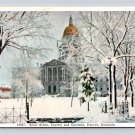 Denver Colorado, Capitol Grounds Snow Scene Vintage Postcard (eH1011)