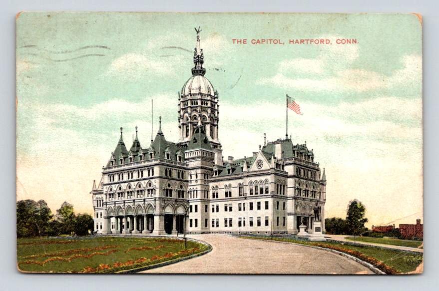 Hartford Connecticut State Capitol Vintage Postcard (eH1017)