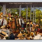 Myrtle Beach South Carolina Race Track Linen Postcard (eH1037)