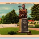 Annapolis Maryland Tecumseh Monument Naval Academy Postcard (eH1095)