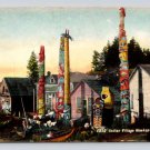 Howkan Alaska Indian Village Totems Postcard (eL23)