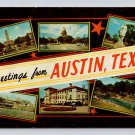 Austin Texas Greetings Fom Postcard (eCL120)