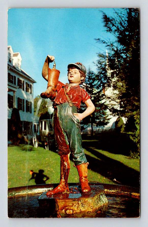 Wallingford Vermont Boy With Leaking Boot Postcard (eCL138)