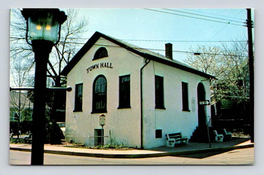 New Hope Bucks County Town Hall Pennsylvania Postcard (eCL148)
