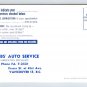 Vancouver B.C. Canada Stubb's Auto Service Postcard (eCL196)